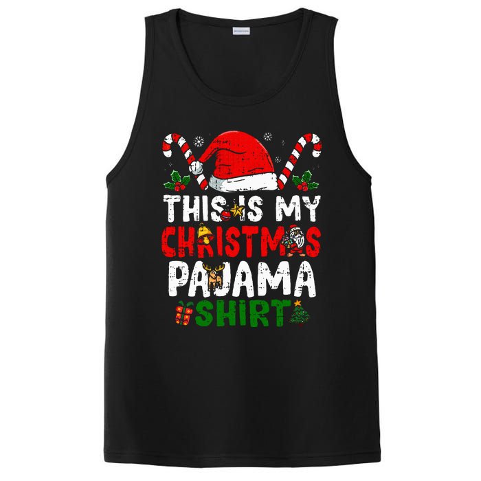 This Is My Christmas Pajama  Funny Christmas PosiCharge Competitor Tank