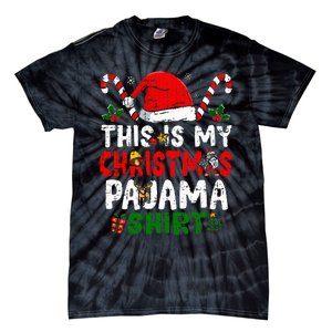 This Is My Christmas Pajama  Funny Christmas Tie-Dye T-Shirt