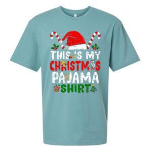 This Is My Christmas Pajama  Funny Christmas Sueded Cloud Jersey T-Shirt