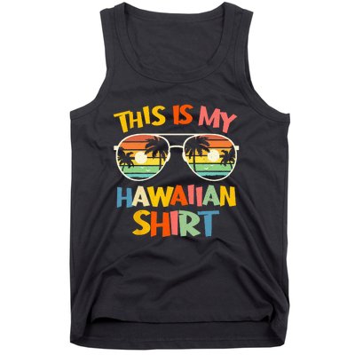 This Is My Hawaiian Tropical Luau Costume Party Hawaii Tank Top