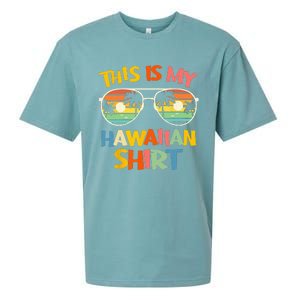 This Is My Hawaiian Tropical Luau Costume Party Hawaii Sueded Cloud Jersey T-Shirt