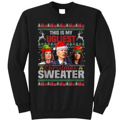 This Is My Ugliest Christmas Anti Biden Sweater Funny Xmas Sweatshirt