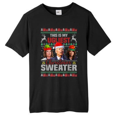 This Is My Ugliest Christmas Anti Biden Sweater Funny Xmas Tall Fusion ChromaSoft Performance T-Shirt