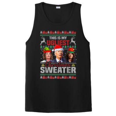 This Is My Ugliest Christmas Anti Biden Sweater Funny Xmas PosiCharge Competitor Tank