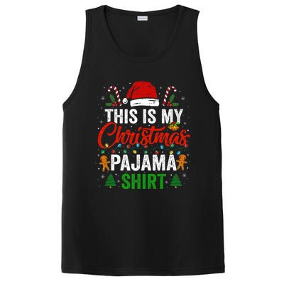 This Is My Christmas Pajama Funny Xmas PJs PosiCharge Competitor Tank