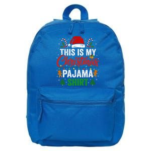 This Is My Christmas Pajama Funny Xmas PJs 16 in Basic Backpack