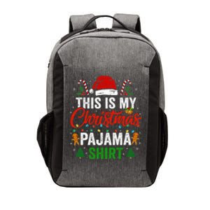 This Is My Christmas Pajama Funny Xmas PJs Vector Backpack