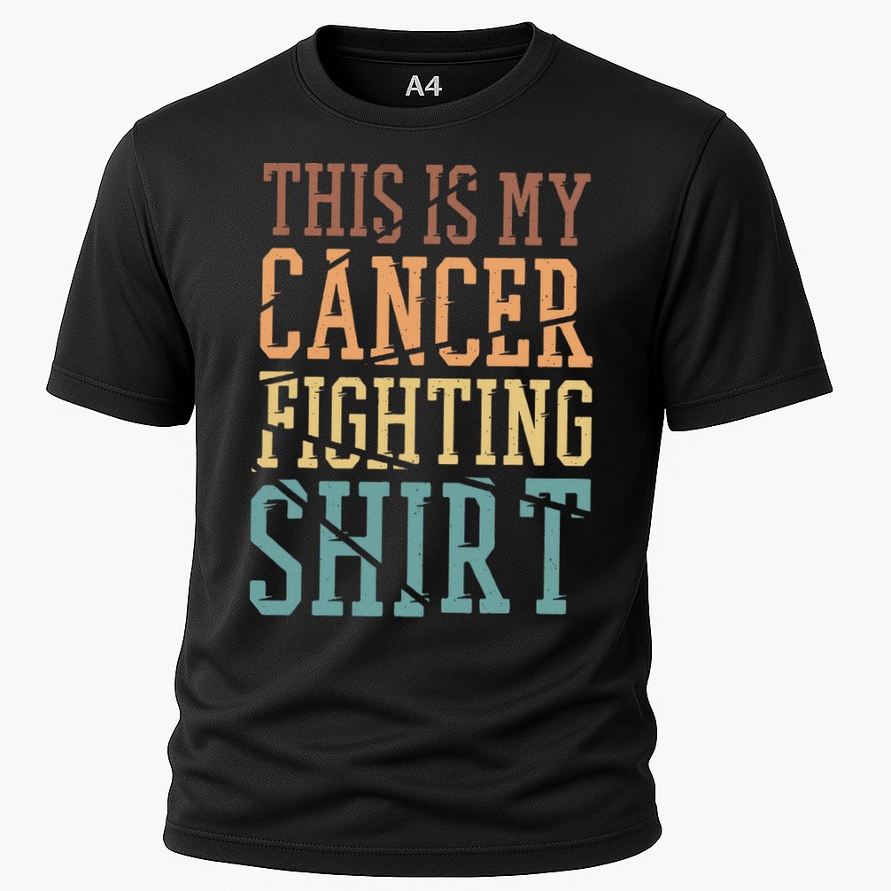 This Is My Cancer Fighting  Cancer Chemo Awareness Cooling Performance Crew T-Shirt