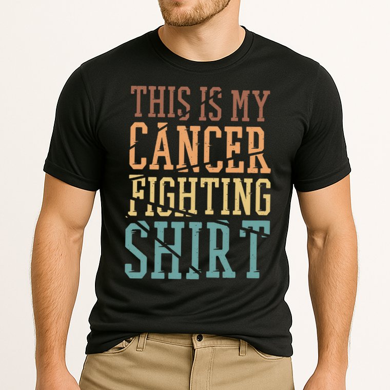This Is My Cancer Fighting  Cancer Chemo Awareness Cooling Performance Crew T-Shirt
