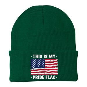 This Is My Pride Flag America Anti Lgbtq Patriot Knit Cap Winter Beanie