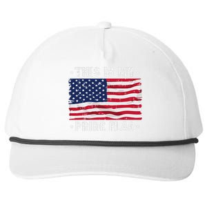 This Is My Pride Flag America Anti Lgbtq Patriot Snapback Five-Panel Rope Hat