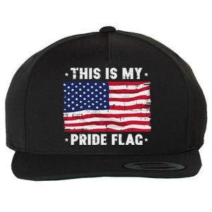 This Is My Pride Flag America Anti Lgbtq Patriot Wool Snapback Cap