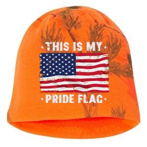 This Is My Pride Flag America Anti Lgbtq Patriot Kati - Camo Knit Beanie