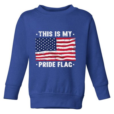 This Is My Pride Flag America Anti Lgbtq Patriot Toddler Sweatshirt