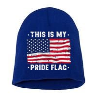 This Is My Pride Flag America Anti Lgbtq Patriot Short Acrylic Beanie