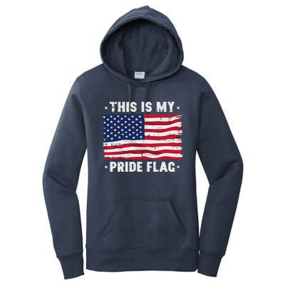 This Is My Pride Flag America Anti Lgbtq Patriot Women's Pullover Hoodie