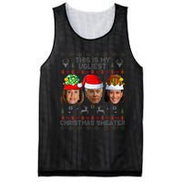 This Is My Ugliest Christmas Sweater Funny Joe Biden Kamala Mesh Reversible Basketball Jersey Tank