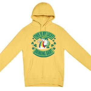 This Is My Lucky Drinking Shirt St Patricks' Day Premium Pullover Hoodie