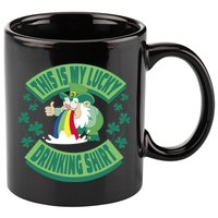 This Is My Lucky Drinking Shirt St Patricks' Day 11oz C Handle Ceramic Mug