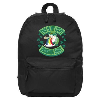 This Is My Lucky Drinking Shirt St Patricks' Day 16 in Basic Backpack