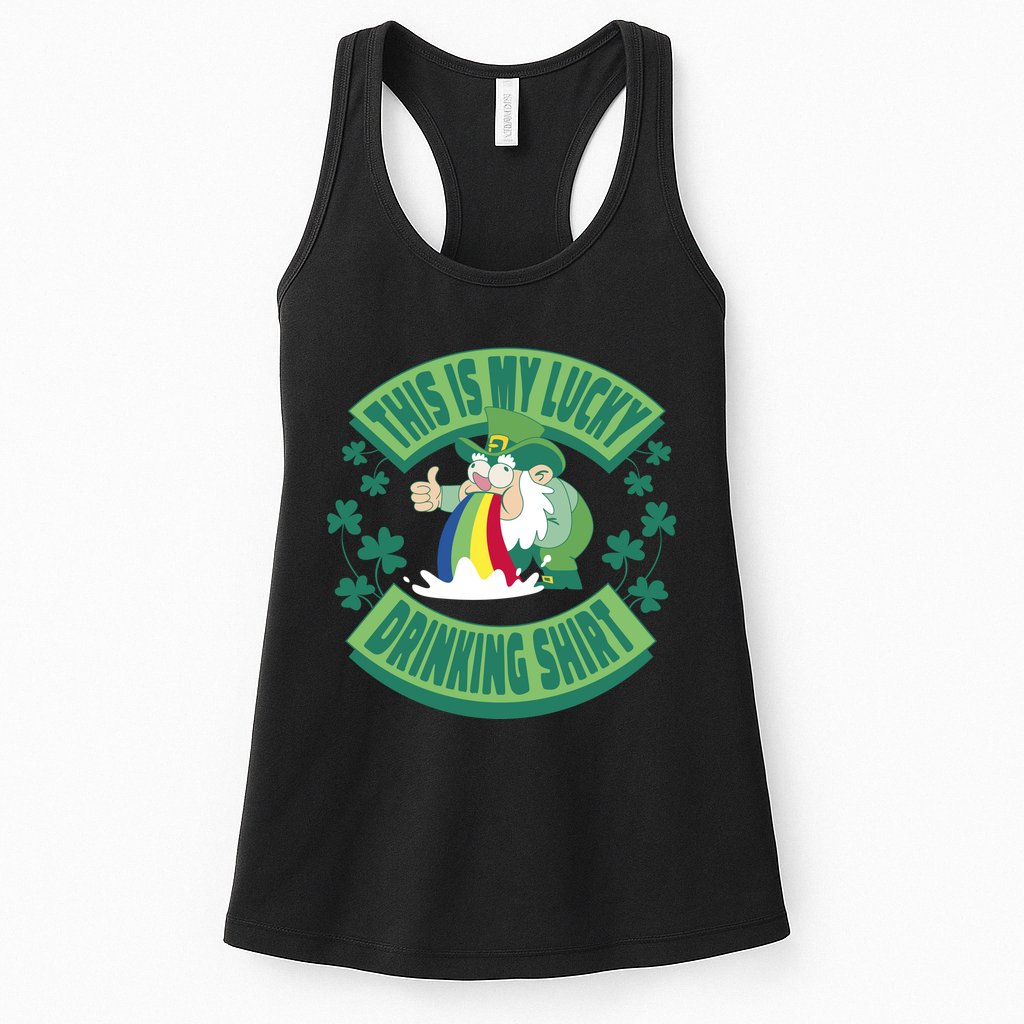 This Is My Lucky Drinking Shirt St Patricks' Day Womens Tank Top
