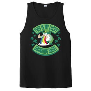 This Is My Lucky Drinking Shirt St Patricks' Day PosiCharge Competitor Tank