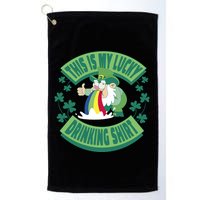 This Is My Lucky Drinking Shirt St Patricks' Day Golf Towel