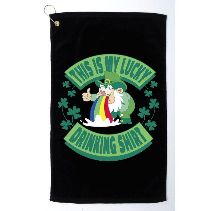 This Is My Lucky Drinking Shirt St Patricks' Day Golf Towel