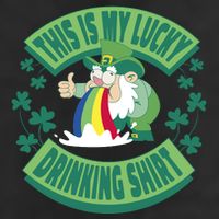 This Is My Lucky Drinking Shirt St Patricks' Day Golf Towel