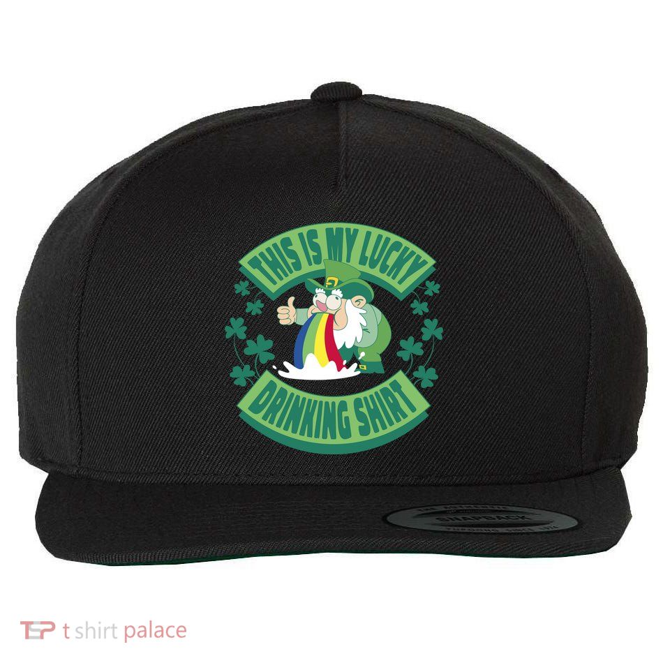 This Is My Lucky Drinking Shirt St Patricks' Day Wool Snapback Cap
