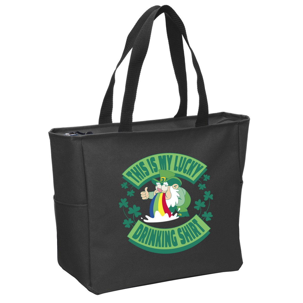 This Is My Lucky Drinking Shirt St Patricks' Day Zip Tote Bag