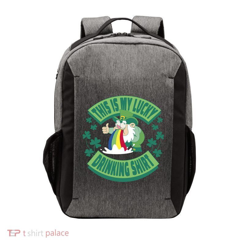 This Is My Lucky Drinking Shirt St Patricks' Day Vector Backpack