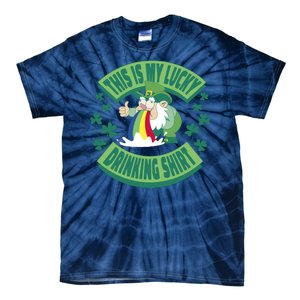 This Is My Lucky Drinking Shirt St Patricks' Day Tie-Dye T-Shirt