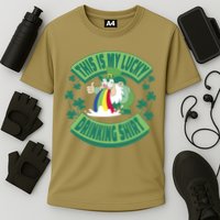 This Is My Lucky Drinking Shirt St Patricks' Day Cooling Performance Crew T-Shirt