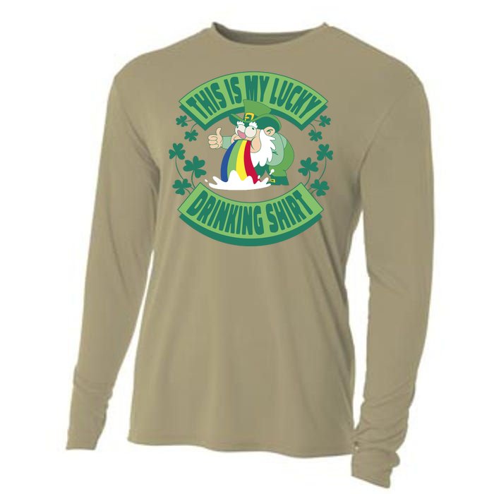 This Is My Lucky Drinking Shirt St Patricks' Day Cooling Performance Long Sleeve Crew