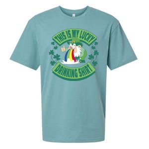 This Is My Lucky Drinking Shirt St Patricks' Day Sueded Cloud Jersey T-Shirt