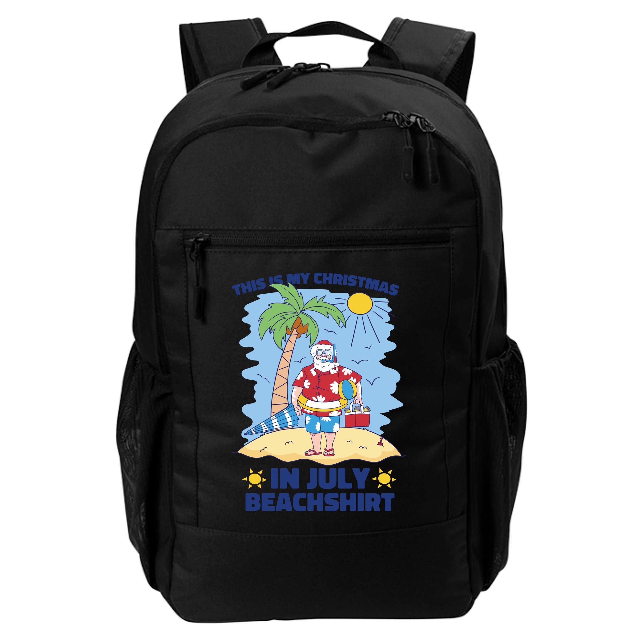 This Is My Christmas In July Beachshirt Santa Backpack
