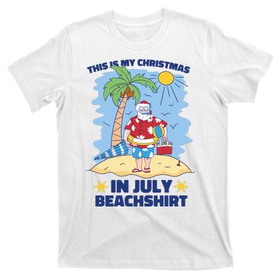 This Is My Christmas In July Beachshirt Santa T-Shirt