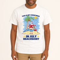 This Is My Christmas In July Beachshirt Santa Tall T-Shirt