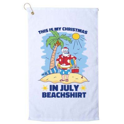 This Is My Christmas In July Beachshirt Santa Golf Towel