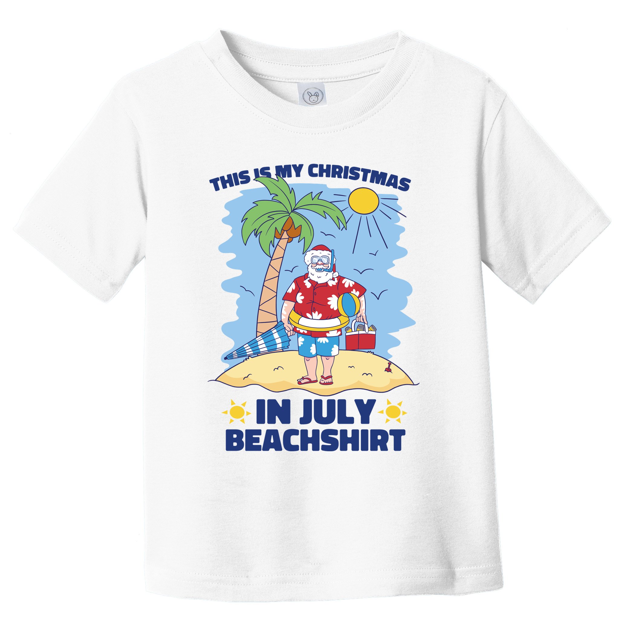 This Is My Christmas In July Beachshirt Santa Toddler T-Shirt