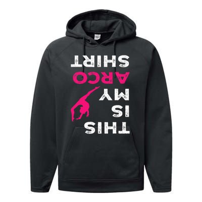 This Is My Acro  Gymnastics Gymnast Acrobatics Sport Performance Fleece Hoodie