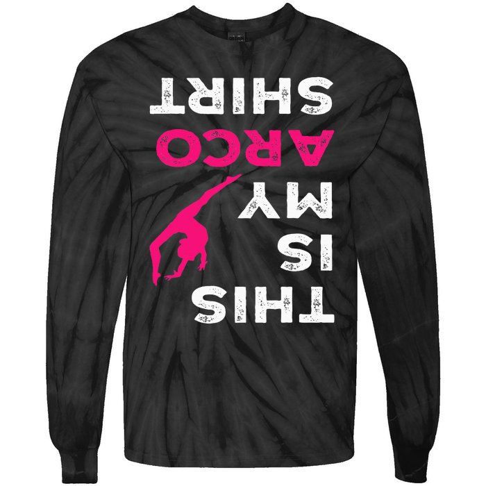 This Is My Acro  Gymnastics Gymnast Acrobatics Sport Tie-Dye Long Sleeve Shirt