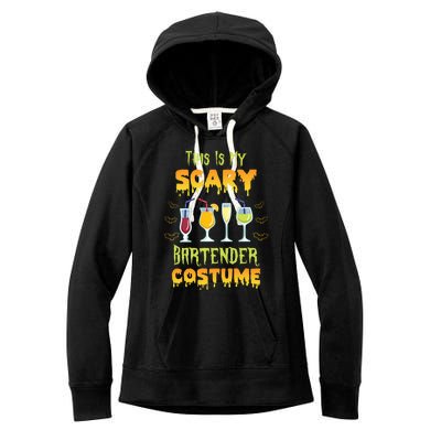 This Is My Scary Bartender Costume Halloween Bartender Cool Gift Women's Fleece Hoodie