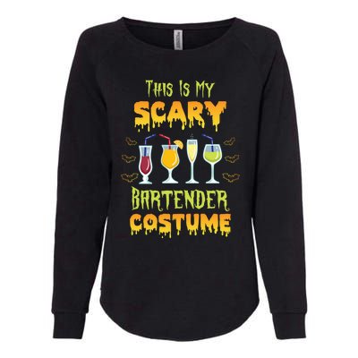 This Is My Scary Bartender Costume Halloween Bartender Cool Gift Womens California Wash Sweatshirt