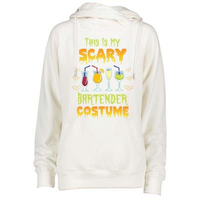 This Is My Scary Bartender Costume Halloween Bartender Cool Gift Womens Funnel Neck Pullover Hood