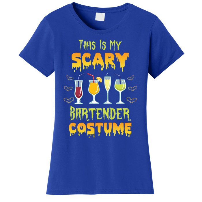 This Is My Scary Bartender Costume Halloween Bartender Cool Gift Women's T-Shirt