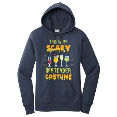 This Is My Scary Bartender Costume Halloween Bartender Cool Gift Women's Pullover Hoodie