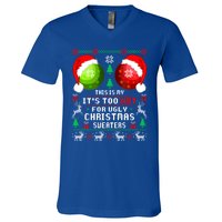 This Is My ItS Too Hot For Ugly Christmas Sweaters Pajamas V-Neck T-Shirt