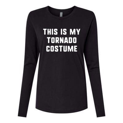 This Is My Tornado Halloween Costume Lazy Easy Last Minute Womens Cotton Relaxed Long Sleeve T-Shirt